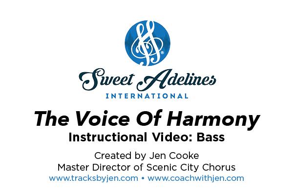 Jen Cooke The Voice Of Harmony Bass Video