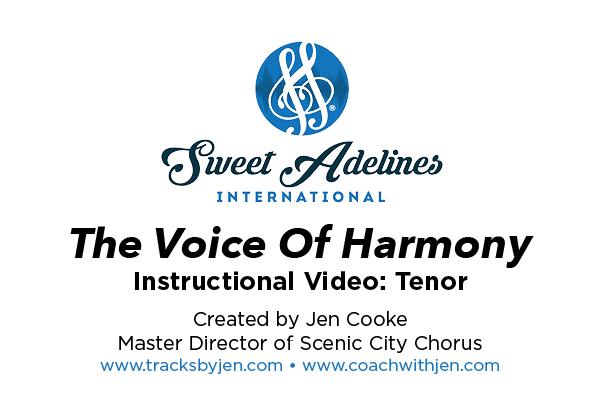 Jen Cooke The Voice Of Harmony Tenor Video