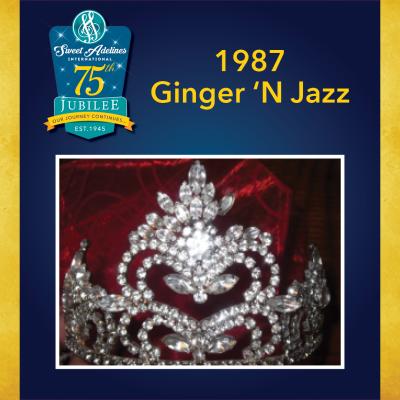 Take a closer look at the 1987 crown, worn by Ginger 'N Jazz.