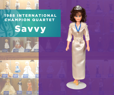 Representing...The 1988 Sweet Adelines International Champion Quartet, Savvy!